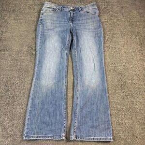 Riders by Lee Bootcut Jeans Womens 33 Blue Medium Wash Mid Rise Y2K Denim